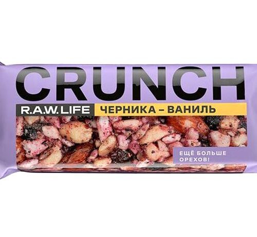 Батончик RAW Life Crunch Черника-ваниль 30 г.