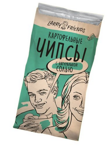 Чипсы из натурального картофеля с солью