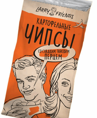 Чипсы из натурального картофеля с Сладким тайским перцем