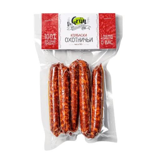 Продукт растит. колбаски "Охотничьи" Dr. GRÜN 150 г